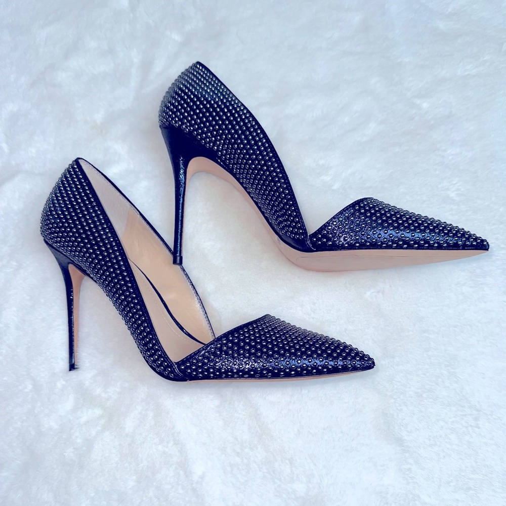 Vince Camuto Imagine studded blue pumps